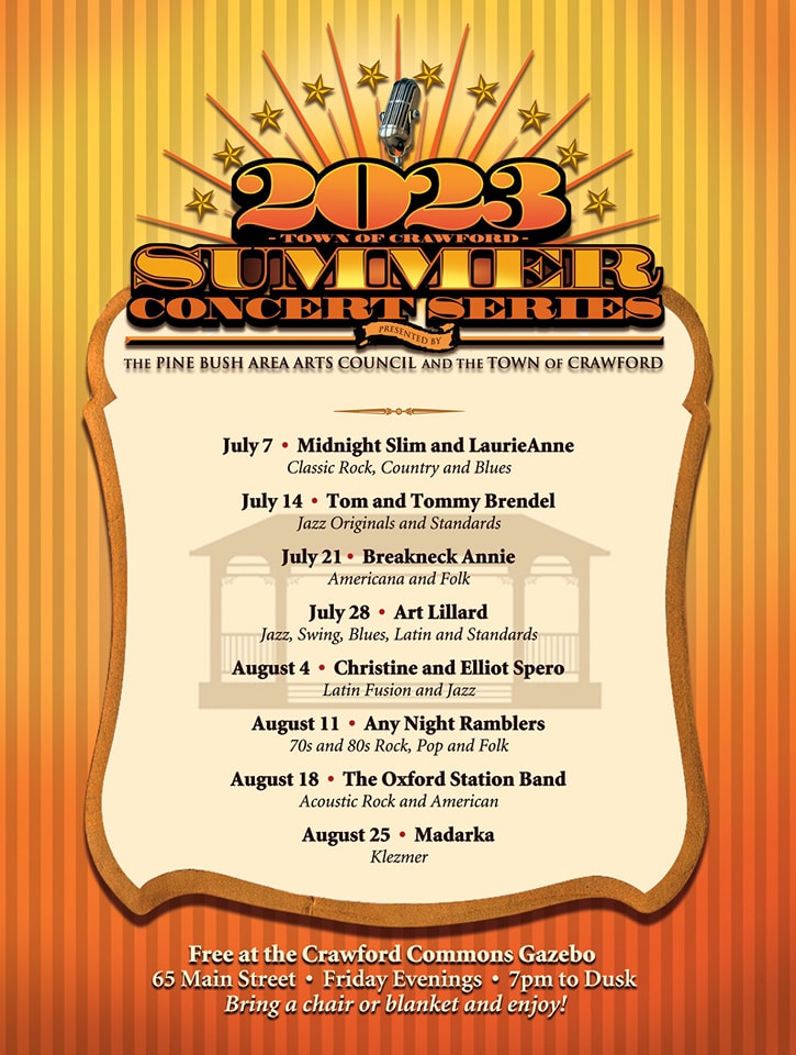 Summer Concert Series Schedule