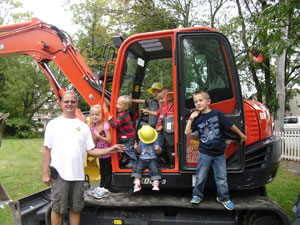 Children enjoying Touch-a-Truck